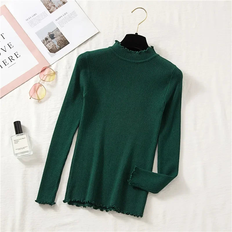 Autumn/Winter Basic Women's Mock Neck Pullovers (FREE SHIPPING)