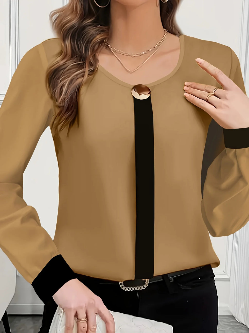 Elegant long Sleeve Woman's Shirt (FREE SHIPPING)