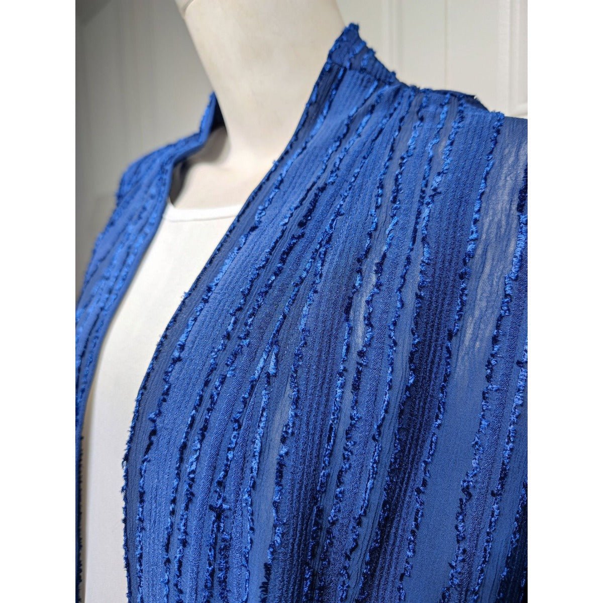 Vintage Knitted Cardigan Abaya | Modest Longline Open Front Jacket for Women (MOA217)